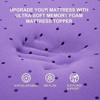 Sinweek 3 Inch Gel Memory Foam Mattress Topper Ventilated Soft Mattress Pad Bed Topper Certipurus Certified California King