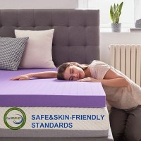 Sinweek 3 Inch Gel Memory Foam Mattress Topper Ventilated Soft Mattress Pad Bed Topper Certipurus Certified California King