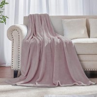 Jiahannha Dusty Rose Purple Pink Throw Blanket Fleece Blanket 60