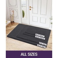 Dexi Door Mat Entryway Doormat Front Entrance Non-Slip Low Profile Washable For Inside Entry 23.5