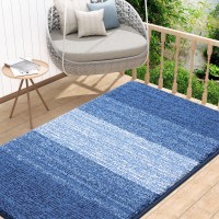 Kitinjoy Indoor Door Mat 48X32 Nonslip Absorbent Dirt Trapper Entrance Mat Lowprofile Washable Inside Floor Mat Durable Sof