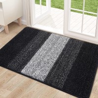 Kitinjoy Indoor Door Mat 32X20 Nonslip Absorbent Dirt Trapper Entrance Mat Lowprofile Washable Inside Floor Mat Durable Sof