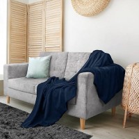 Utopia Bedding Navy Cotton Blanket [King  90X108 Inch] 350Gsm Soft Thermal Blanket (Pack Of 6)