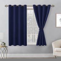 Hiasan Blackout Curtains For Bedroom 52 X 54 Inches Long Thermal Insulated Light Blocking Window Curtains For Living Room