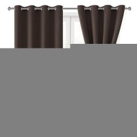 Hiasan Blackout Curtains For Bedroom 52 X 54 Inches Long Thermal Insulated Light Blocking Window Curtains For Living Room