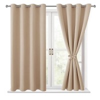 Hiasan Blackout Curtains For Bedroom 52 X 54 Inches Long Thermal Insulated Energy Saving Window Curtains For Living Room 2