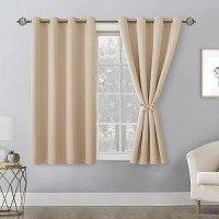 Hiasan Blackout Curtains For Bedroom 52 X 54 Inches Long Thermal Insulated Energy Saving Window Curtains For Living Room 2