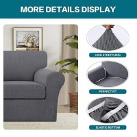 Turquoize 2 Piece Chair Covers Chair Slipcovers For Living Room Armchair Couch Cover Chair Sofa Cover With Individual Cushion Co