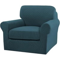 Turquoize 2 Piece Chair Covers Chair Slipcovers For Living Room Armchair Couch Cover Chair Sofa Cover With Individual Cushion Co