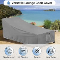 Outdoorlines Outdoor Waterproof Patio Chaise Lounge Chair Cover Uv Resistant Lounger Covers Heavy Duty Weatherproof Patio Sofa