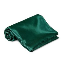 Homiest Blackish Green Satin Flat Sheet King Flat Sheet Only King Top Sheet Silky Bedding Flat Sheet For King Mattress Luxury