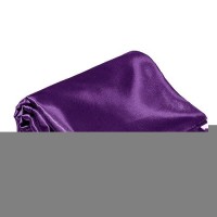 Homiest Purple Satin Flat Sheet King Flat Sheet Only King Top Sheet Silky Bedding Flat Sheet For King Mattress Luxury Ultra