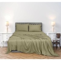 Royale Linens 300 Thread Count 100 Long Staple Combed Cotton Sheet Set 3 Piece Twin Bed Sheet 1 Fitted Sheet 1 Flat Sheet 1