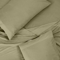 Royale Linens 300 Thread Count 100 Long Staple Combed Cotton Sheet Set 3 Piece Twin Bed Sheet 1 Fitted Sheet 1 Flat Sheet 1