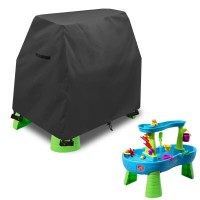 Aacabo Kids Water Table Cover Fit Step2 Rain Showers Splash Pond Water Table,Waterproof Dust Proof Anti-Uv Outdoor Toys Cover-Cover Only