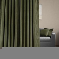 Hpd Half Price Drapes Signature Velvet Thermal Blackout Curtains For Living Room 84 Inch Long 1 Panel Rod Pocket Insulated Bla