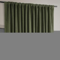 Hpd Half Price Drapes Signature Velvet Thermal Blackout Curtains For Living Room 84 Inch Long 1 Panel Rod Pocket Insulated Bla