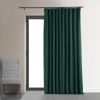 Hpd Half Price Drapes Signature Velvet Thermal Blackout Curtains For Living Room 96 Inch Long 1 Panel Rod Pocket Insulated Black