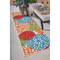 Nourison Aloha Indooroutdoor Green 12 X 15 Area Rug Easy Cleaning Non Shedding Bed Room Living Room Dining Room Deck B