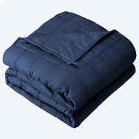 Bare Home Weighted Blanket Twin Or Full Size 10Lb 40 X 60 Allnatural 100 Cotton Premium Heavy Blanket Nontoxic Glass