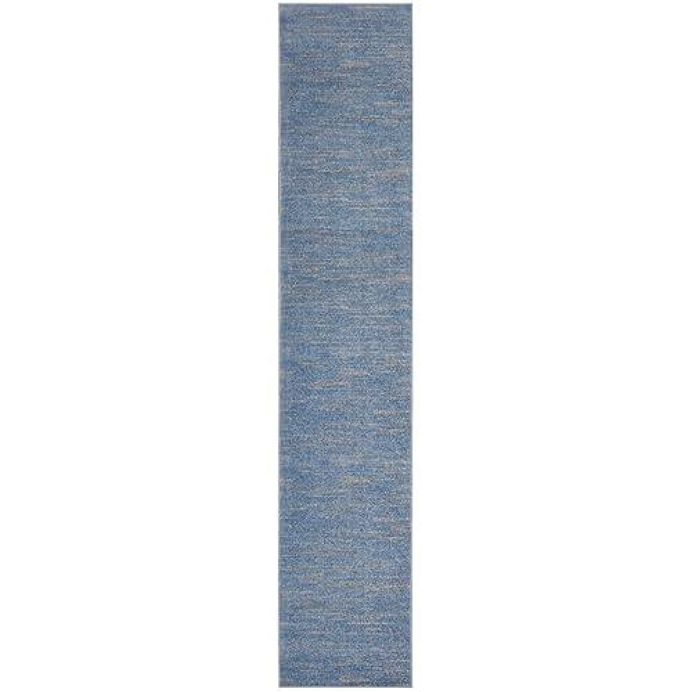 Nourison Essentials Indooroutdoor Bluegrey 22 X 12 Area Rug Easy Cleaning Non Shedding Bed Room Living Room Dining Ro