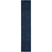 Nourison Essentials Indooroutdoor Midnight Blue 22 X 12 Area Rug Easy Cleaning Non Shedding Bed Room Living Room Dinin