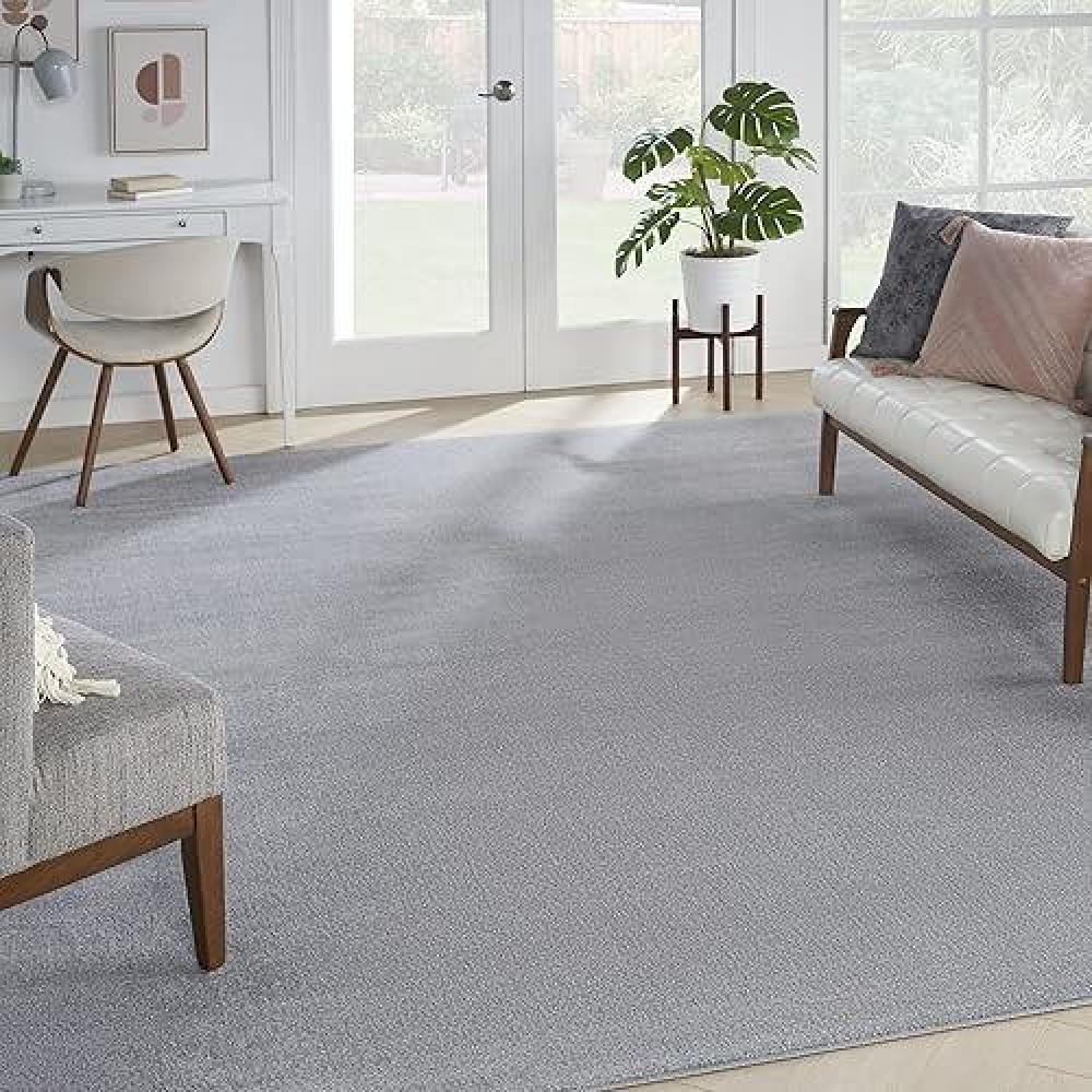 Nourison Essentials Indooroutdoor Silver Grey 12 X 15 Area Rug Easy Cleaning Non Shedding Bed Room Living Room Dining Ro