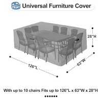 Outdoorlines Outdoor Waterproof Patio Table Furniture Set Covers Rectangle Couch Sectional Cover Outside Weatherproof Patio Fu