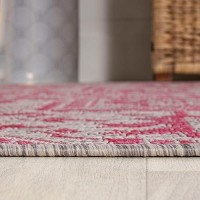 Jonathan Y Smb105F5Sq Estrella Bohemian Medallion Textured Weave Indoor Outdoor Area Rug Coastal Traditional Bedroom Kitchen B