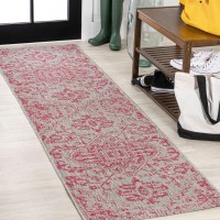 Jonathan Y Smb105F210 Estrella Bohemian Medallion Textured Weave Indoor Outdoor Area Rug Coastal Traditional Transitional Easy