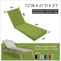 Idee-Home Chaise Lounge Cushions Outdoor  Lounge Chair Cushions Outdoor Lounge Cushions For Outdoor Furniture Weather And Stain Resistant Patio For Lawn Pool