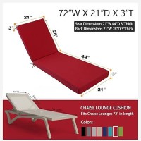 Idee-Home Chaise Lounge Cushions Outdoor  Lounge Chair Cushions Outdoor Lounge Cushions For Outdoor Furniture Weather And Stain Resistant Patio For Lawn Pool