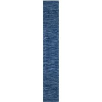 Nourison Essentials Indooroutdoor Navy Blue 22 X 20 Area Rug Easy Cleaning Non Shedding Bed Room Living Room Dining Roo