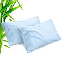 Pillow Cases Queen Size 2 Pack Bamboo Rayon Pillowcases With Envelope Closure Cooling Breathable Pillow Case For Hot Sleepers