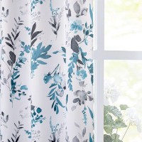 Mysky Home Living Room Curtains 2 Panel Sets Floral Curtains For Dining Room Farmhouse Curtains Darkening Thermal Insulated Curt