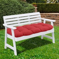 Sweet Home Collection Patio Chair Cushions Outdoor Loveseat Lounge Seat Pads Premium Comfortable Thick Fiber Fill Tufted 44 X