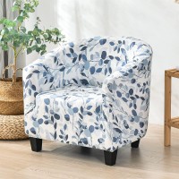 Mifxin Tub Chair Slipcover 1 Piece High Stretch Club Chair Cover Elastic Barrel Chair Armchair Couch Sofa Furniture Protector For Living Room Hotel (Pattern-08)