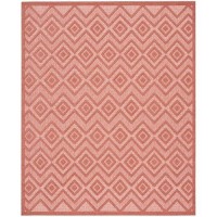 Nourison Versatile Indooroutdoor Coralorange 8 X 10 Area Rug Easy Cleaning Non Shedding Bed Room Living Room Dining Roo