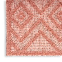 Nourison Versatile Indooroutdoor Coralorange 8 X 10 Area Rug Easy Cleaning Non Shedding Bed Room Living Room Dining Roo