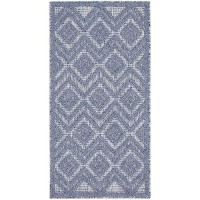 Nourison Versatile Indooroutdoor Denim Blue 2 X 4 Area Rug Easy Cleaning Non Shedding Bed Room Living Room Dining Room