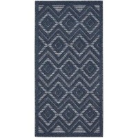 Nourison Versatile Indooroutdoor Navy Blue 2 X 4 Area Rug Easy Cleaning Non Shedding Bed Room Living Room Dining Room B