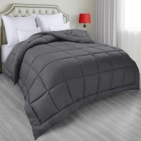 Utopia Bedding All Season Down Alternative Quilted Queen Comforter  Duvet Insert With Corner Tabs  Machine Washable  Bed Comforter (Grey  Pack Of 6)