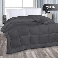 Utopia Bedding All Season Down Alternative Quilted Queen Comforter  Duvet Insert With Corner Tabs  Machine Washable  Bed Comforter (Grey  Pack Of 6)