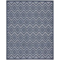 Nourison Versatile Indooroutdoor Navy Blue 7 X 10 Area Rug Easy Cleaning Non Shedding Bed Room Living Room Dining Room