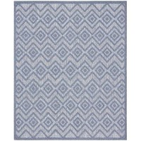 Nourison Versatile Indooroutdoor Denim Blue 7 X 10 Area Rug Easy Cleaning Non Shedding Bed Room Living Room Dining Room