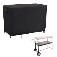 Kingling Outdoor Prep Table Cover For Food Prep Cart Table, 52 Inch Stainless Steel Table Cover Metal Table Cover Waterproof Protection For Patio Prep Grill Table - 52''L X 24''W X 35''H