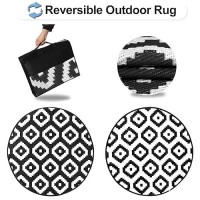 Outdoorlines Indoor Outdoor Rugs For Patio 5 Feet Reversible Outside Carpet Stain Uv Resistant Portable Rv Mats Plastic St