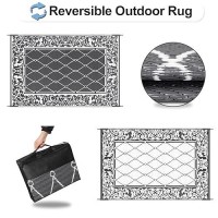 Outdoorlines Indoor Outdoor Rugs For Patio 5X8 Ft Reversible Outside Carpet Stain Uv Resistant Portable Rv Mats Plastic St