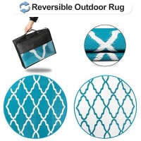 Outdoorlines Indoor Outdoor Rugs For Patio 8 Feet Reversible Outside Carpet Stain Uv Resistant Portable Rv Mats Plastic St