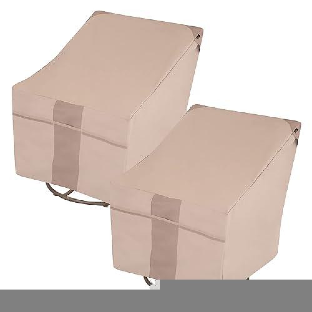 Modern Leisure Monterey Patio Swivel Lounge Chair Cover 2Pack 375 L X 3925 W X 385 H Beige